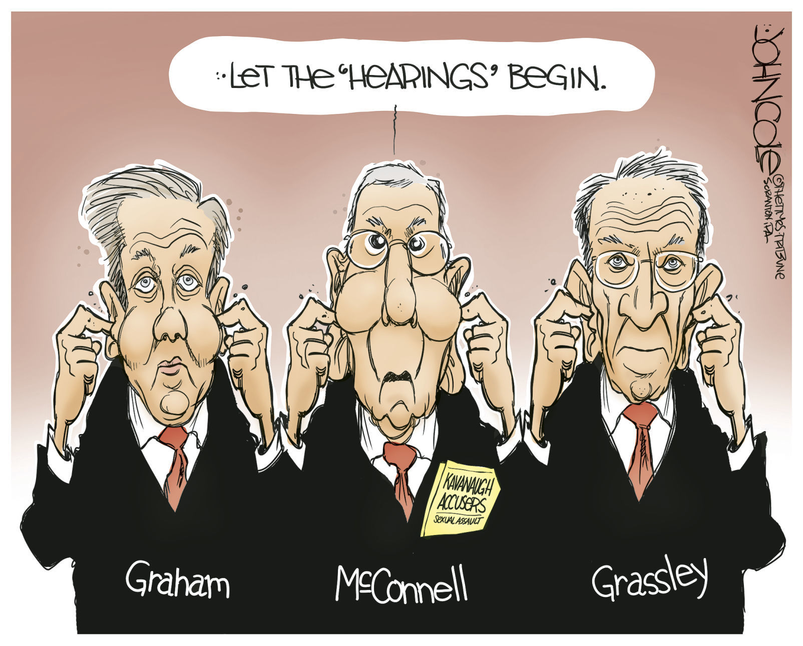 Kavanaugh confirmation cartoon